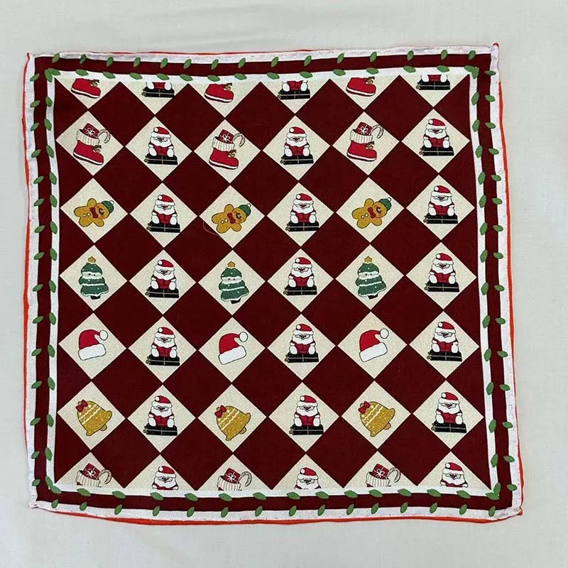 14mm Twill Silk Scarf 25*25cm  Square Double-sided Printing Silk Pocket Squares for Men