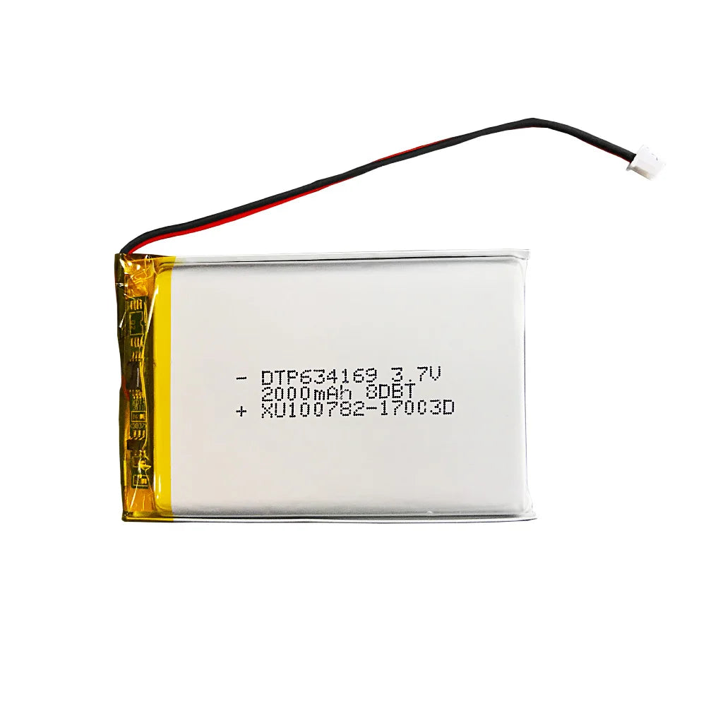 Storage Cheap Price Rechargeable Li-polymer Batteries DTP 634169 3.7V 2000mAh Lipo Lithium Ion Battery