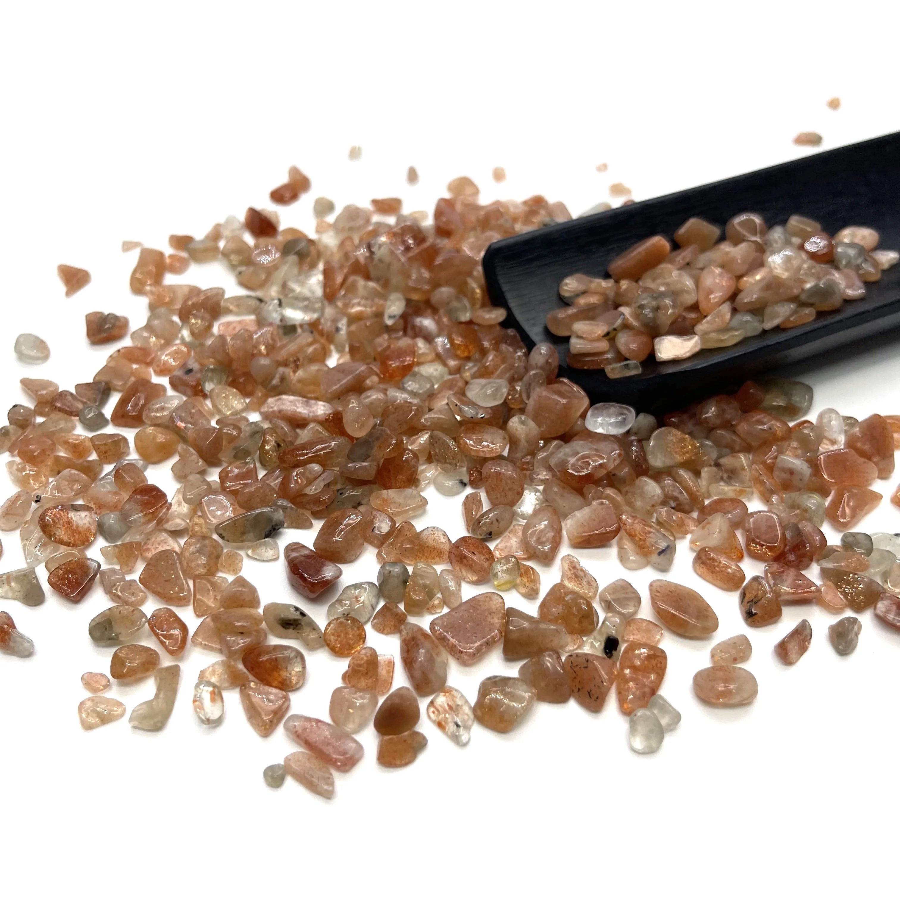 Natural Gemstone Crystal Golden Sunstone Chips for Decoration