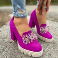 Handmade Acrylic Crystal Shoe Buckle Ladies Sandal Ornaments Accessories Decorations