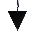 Wholesale Shungite Inverted Triangle Pendant for Gift Healing Crystal Feng Shui Natural Home Decoration Polished