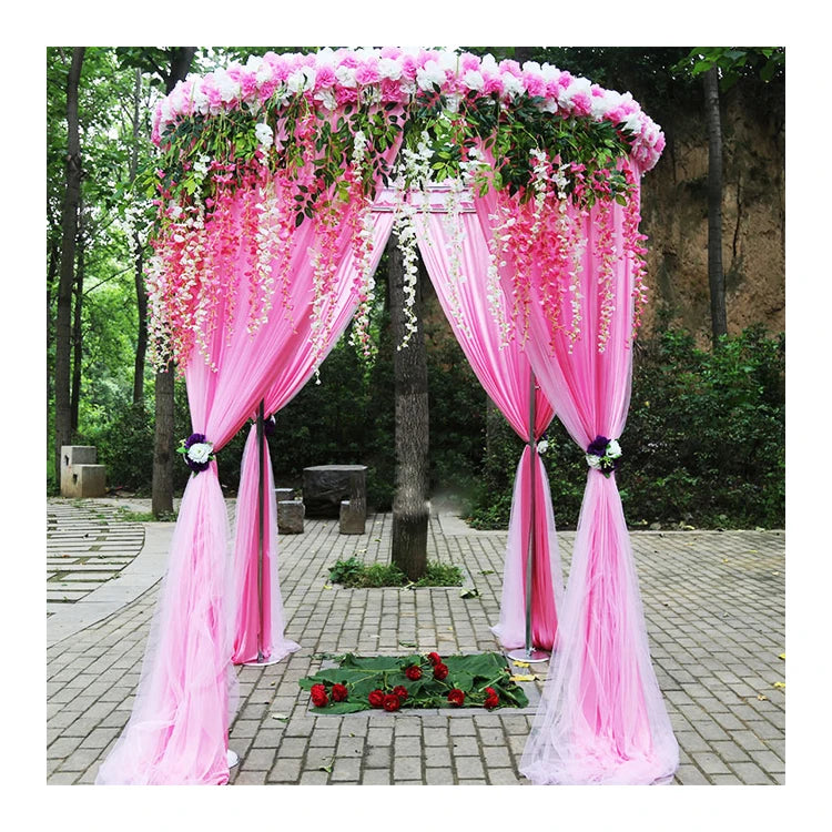 Double-Layer Flower Pavilion Scene Layout Wedding Props for Party Wall Decorations