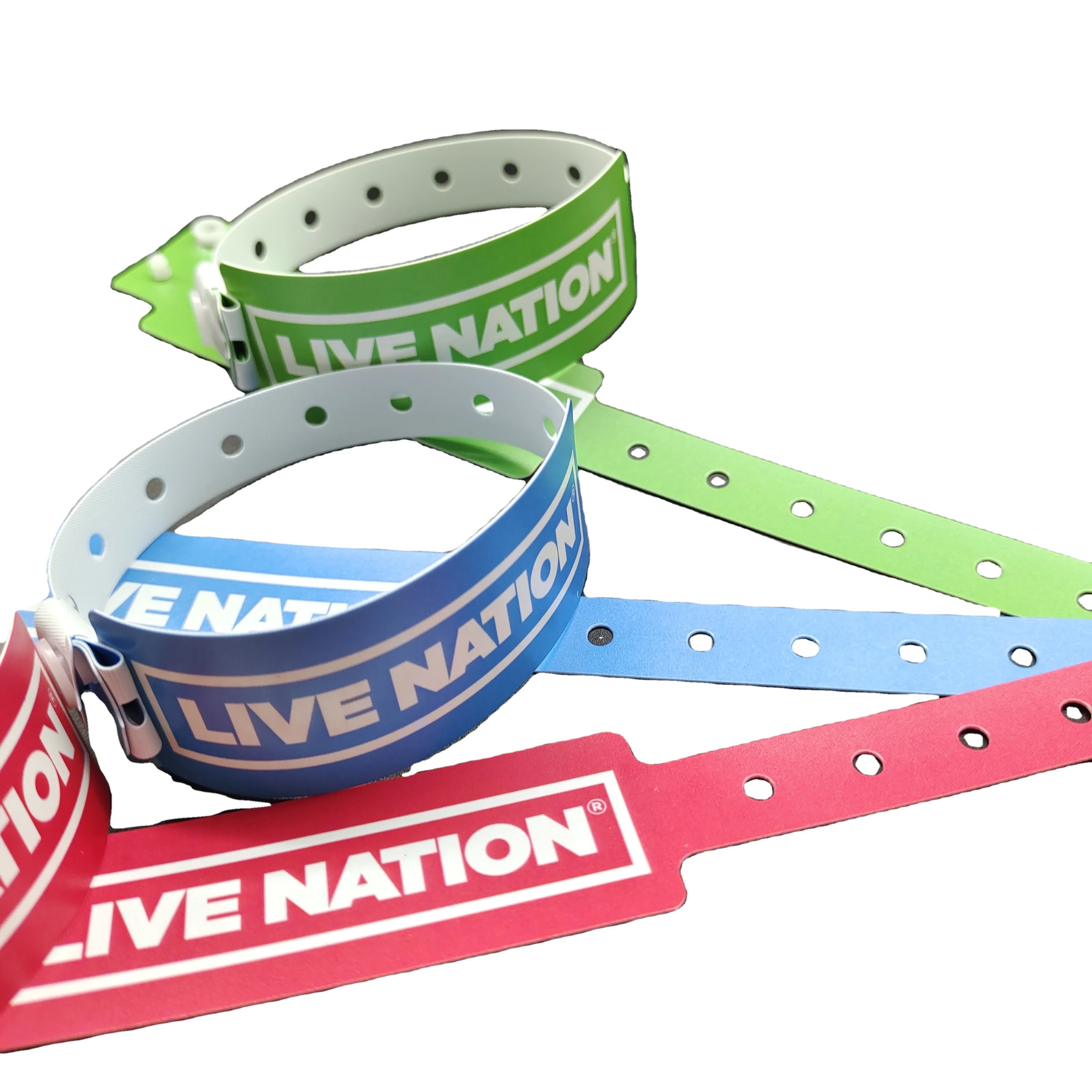 Shanghai PVC Material Waterproof One Time Use Adult Size Cheap Custom Vinyl Wristbands for Events