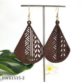 Hawaiian Earrings Huge Unfinished Wood Earrings Party Earrings Women