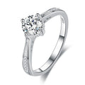 Wholesale High Quality Fine Jewelry Couple Ring 925 Sterling Silver Small but Delicate Proposal Wedding Rings for Gift