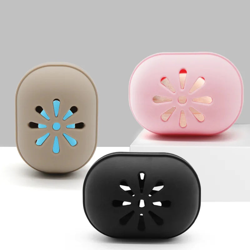 Silicone Double-sided Breathable Makeup Sponge Holder for Travel Powder Puff Soap Box Silicone Beauty Makeup Blender Case