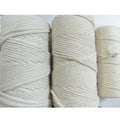 Wholesale 3mm 4mm 5mm Single Strand 100% Cotton Cord Tapestry  Natural Cotton Rope Hand Woven Material Cotton Cord