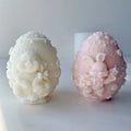 Cartoon Relief Vertical Ear Rabbit Egg Candle Mold DIY Aromatherapy Expansion Stone Hand Gift Plaster Ornament Silicone Moulds