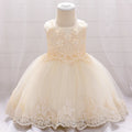 Beautiful Lace Embroidery Kids Dress Chinese Style Plum Blossom Cute Children's Satin Wear Floral Pattern Bow Decoration ODM