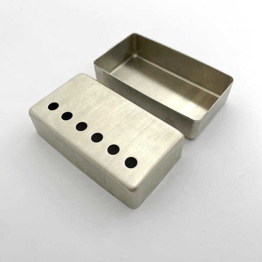 Wholesale 49.2mm 50mm 52mm Unplate Raw Nickel Silver Humbucker LP Guitar Pickup Covers for Vintage PAF Pickups