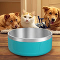 IKITCHEN Hot Selling Custom logo Luxury Dog Bowl Stainless Steel Dog Cat Food Water Bowl Non slip 21cm Pet Bowl