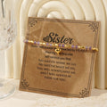 Go2boho Natural Stone Beaded Bracelet With Gold Heart Pendant Adjustable Handmade Jewelry for Women Perfect Sister Gift Ideacard