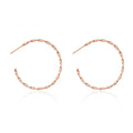 925 Sterling Silver Geometric Circle Earrings Women Simple Fashion Wedding Jewelry Accessories