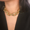 Simple Personality Metal Chain Collar Choker Female Exaggerated Frosted Punk Short Women Necklace