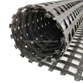 Biaxial Polyester Warp Knitting Geogrid with PVC Coating PET Plastic Road Construction Material for Retaining Wall Driveway