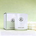 Colored Empty 13oz 400ml Glass Candlestick Cup Jars with Lid Cylinder Scent Candle Holders for Home Decoration with Packing Box