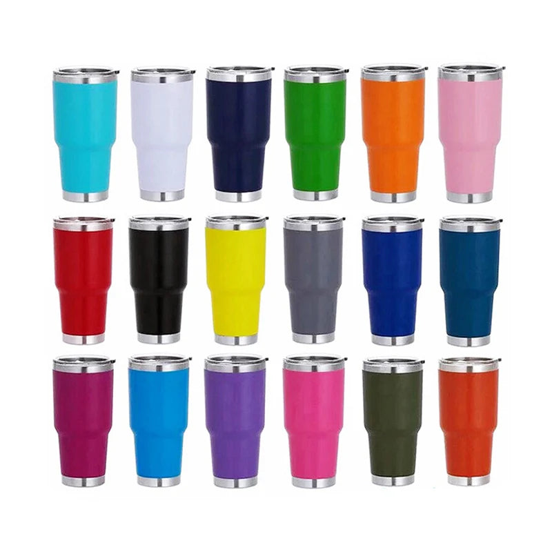 Wholesale Double Wall Insulated Vacuum Stainless Steel Travel Coffee 30oz Tumblers Glass Mug Cup Bottle Water Termos