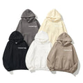 100% Cotton Solid Embroidered Customized Autumn Pullover Hoodie 380g Long Sleeve Lightweight Oversize Sweatshirt Front Big