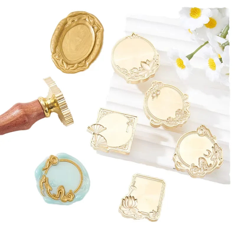 Custom Logo Signet Wax Seal Stamp for Wedding Office DIY & Gift for Invitation & Paper Craft Made of Durable Brass Copper Steel