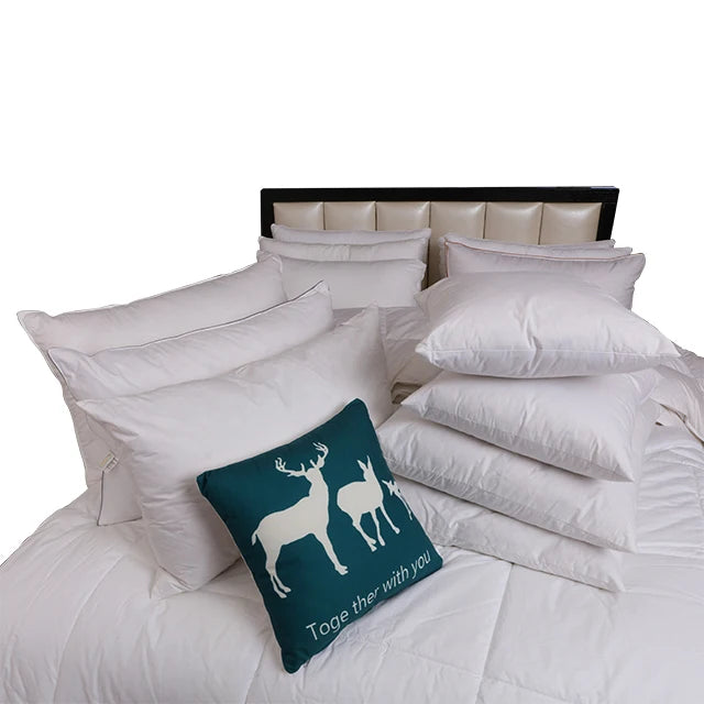 22x22 Inch 55x55cm Wholesale White Goose / Duck Down and Feather Cushion Pillow Insert for Hotel Home