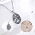 Merryshine 925 Sterling Silver Jewelry Waterproof Surf Religious Men St Saint Christopher Medal Pendant Necklace