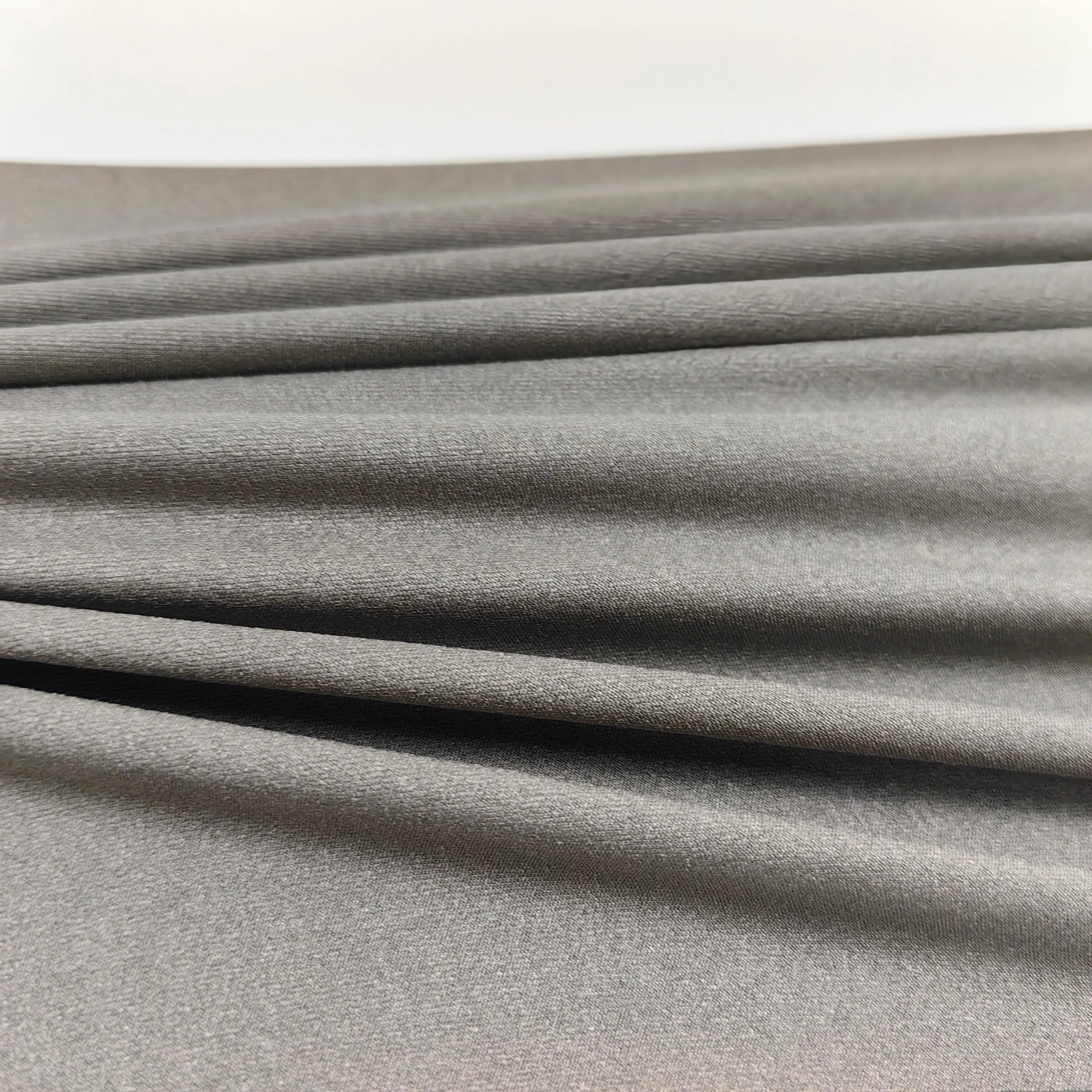 Conductive Silver Fiber Woven Fabric 4-Way Stretch Anti-Bacteria EMF Shielding Dress Material