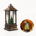 LED 5" Storm Lantern Christmas Snow Globe Water-Filled Flushing Water Glittering Snowman 3xAG13 Batteries Included IP65 Rated