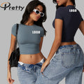 2024 New Style Woman's Yoga Gym Sexy T-shirts Custom LOGO Soft Breathable Quick-dry High Elastic Woman's Workout Casual Wear.