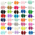 20 Colors Solid Grosgrain Ribbon Bows Clips Hairpin Girl's Hair Bows Boutique Hair Clip Kids Hair Accessories