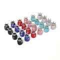 Fashion Sparkling Bling Diamond Crown Strawberry Car Tire Valves Cover Rhinestone Car Valve Stem Cover Wheel Valve Stem Cover