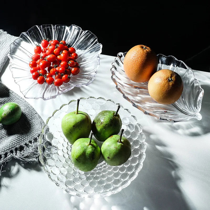 Personalized Food Grade Glass Bowl Transparent Fruit Salad Cute Shape Glass Bowl