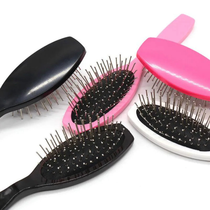 Factory Wholesale Fashion Salon Quality Steel Tooth Comb Plastic Wig Comb with Needle for Home Use and Wig Styling
