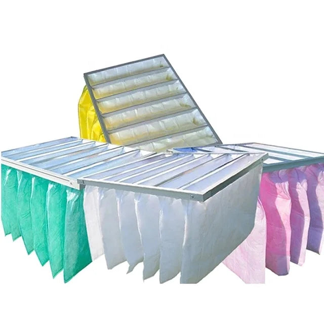 cheap Synthetic Fiber Medium F7 pocket filter Non woven multi Bag F8 air Filter bag for industrial HVAC / AHU