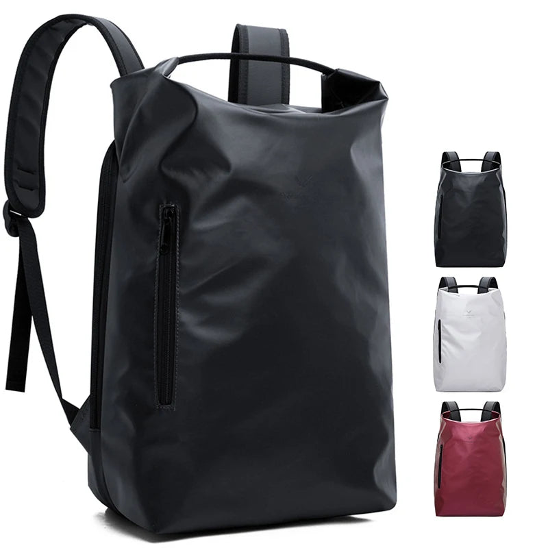 Custom Casual Sports Gym Backpack Leather Tennis Racket Bag Shoe Compartment Outdoor Travel Backpack for Men Women Black