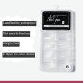 Misscheering New Style 100pcs Transparent Frosted Nail Art With Removable and Extended False Nails