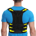 Adjustable Back Brace Upper Shoulder Back Pain Lumbar Support Belt Lower Back Support Posture Corrector Professional Protection