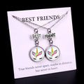 Gift for Her Wedding Bridesmaid Gift Stainless Steel Base Glass Cabochon Statement Jewelry Unicorn Pendant Necklaces for Women