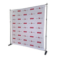 ADMAX Tool Free Installition 8FT Large Format Hardware Floor Banner Stand for Advertising and Events GRAPHIC KIT
