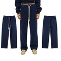 New Style Baggy Straight Leg Sweatpants 100% Cotton Sweatpants Jogger Custom Logo Sweatpants for Men
