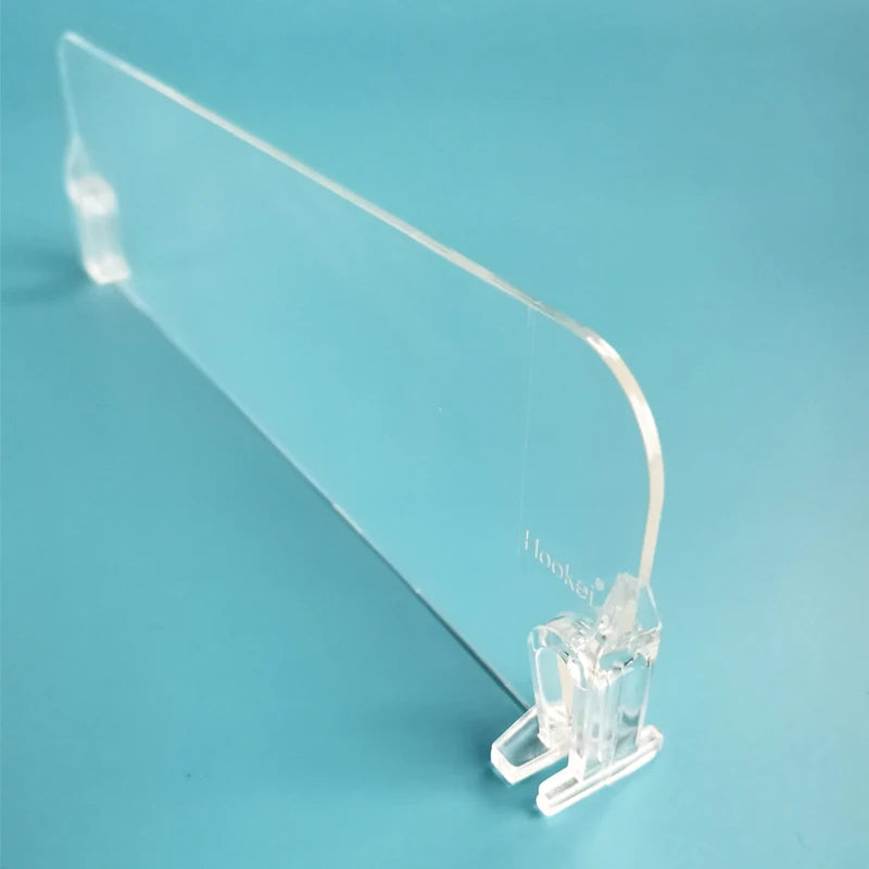 Wholesale Clear Plastic Divider for Refrigerator Shelving Shelf Dividers Without Magnetic for Roller Shelf 260mm*60mm