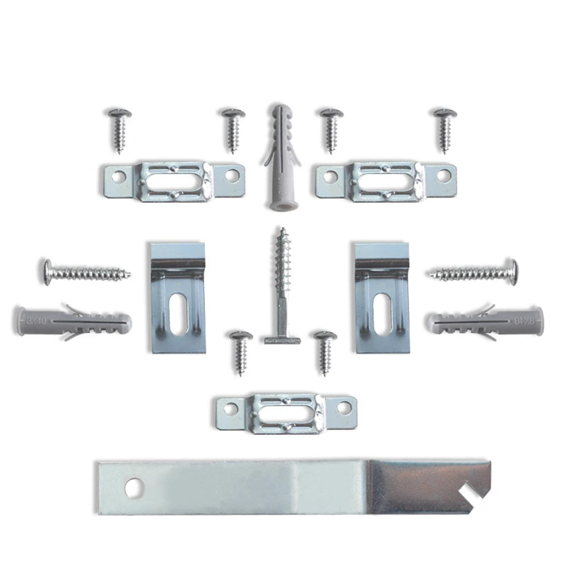 TS-K258 810 Iron Zinc Plated Security Hanger Kits-Anti-theft Hook for Museum Frame Silver Accessories