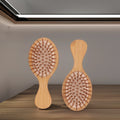 Professional Home Use Bamboo Handle Wood Needle Hair Brush and Anti-Static Oval Air Cushion Combs Common Beauty Tools