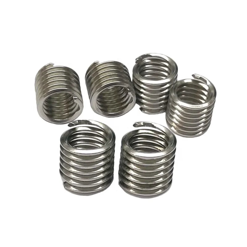 304 Tailless Thread Insert for Plastic Stainless Steel Inserts Thread Repair Other Fasteners Smooth Surface Without Burrs