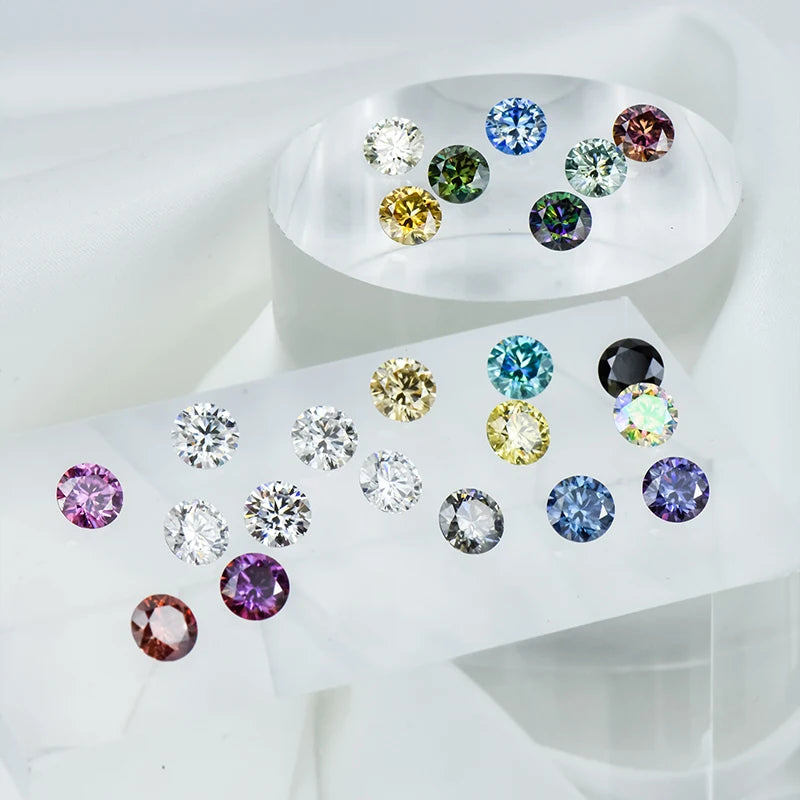Xingyue Gemstone  Wholesale Synthetic Colored Moissanite GRA Certified   VVS Clarity  For Jewelry Making
