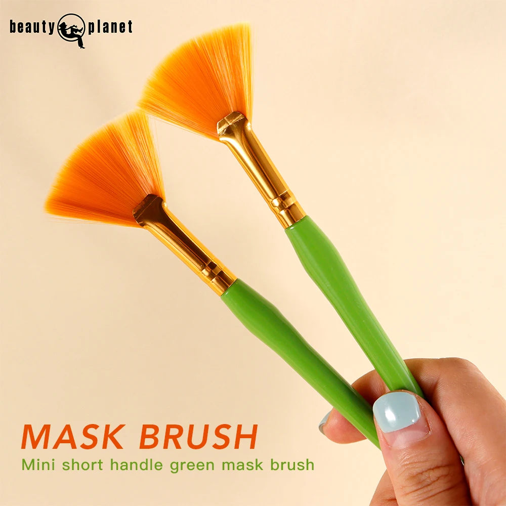 Beauty Planet Custom Face Masking Fan Brush for Facial Cleaner Pinceau Masque Cosmeticos De Belleza Fiber Acid Peel Mask Brush