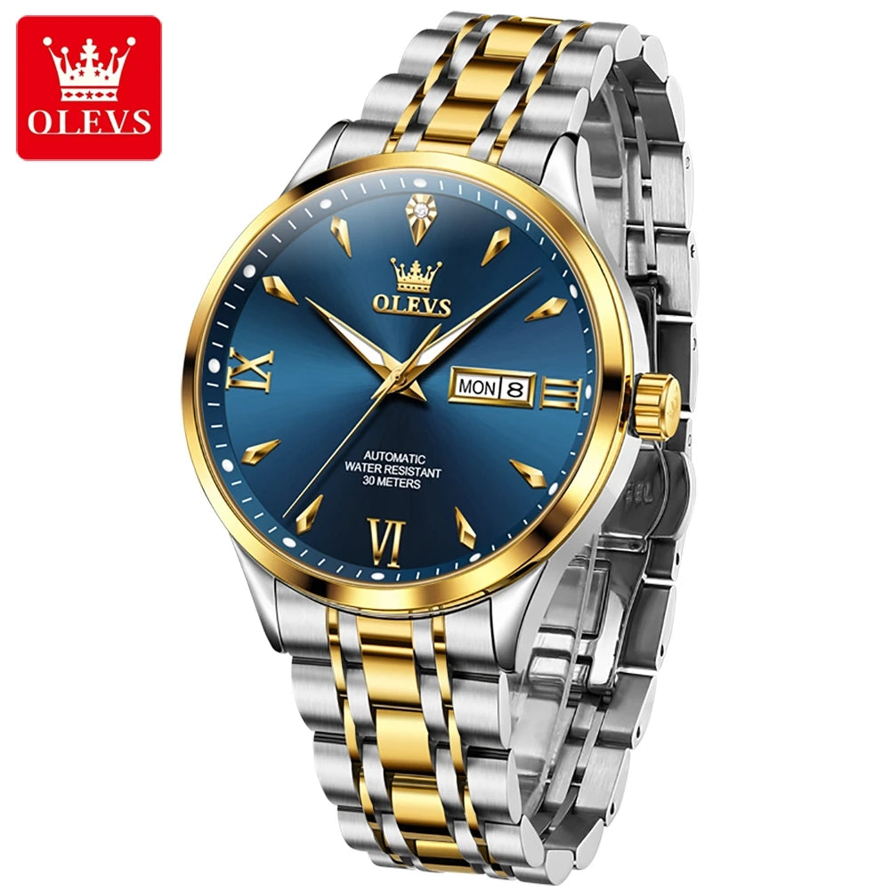 OLEVS 9956 Oem Original Men Business Wrist Watch Gents Luxury Brand Men's Waterproof Automatic Mechanical Watches for Men