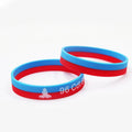 Free Sample Best Promotion Gifts New Design Layer Silicone Bracelet Waterproof Handmade Christmas Custom Colors Available