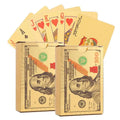 Flying Art Spot Gold Foil Playing Cards 87x57mm PET Material High-grade Wooden Box Packaging Wholesale Dollar Local Tyrant for
