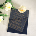 Gold Stamping Transparent Acrylic Wedding Invitation Cards with Envelope for Wedding/Party