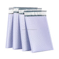 Wholesale Light Purple Envelope Packaging Metallic Bubble Mailer Envelopes Shipping Luxury Holographic Packaging